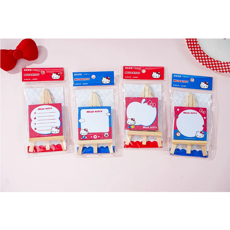 Hello Kitty Red Blue Series Easel Sticky Notes Student-themed Cute Qme 1Random Styles