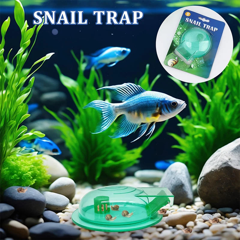 Aquarium Snail Trap, Plastic Snail Catcher For Freshwater Fish Tank Green Snail Catch Box. Qme