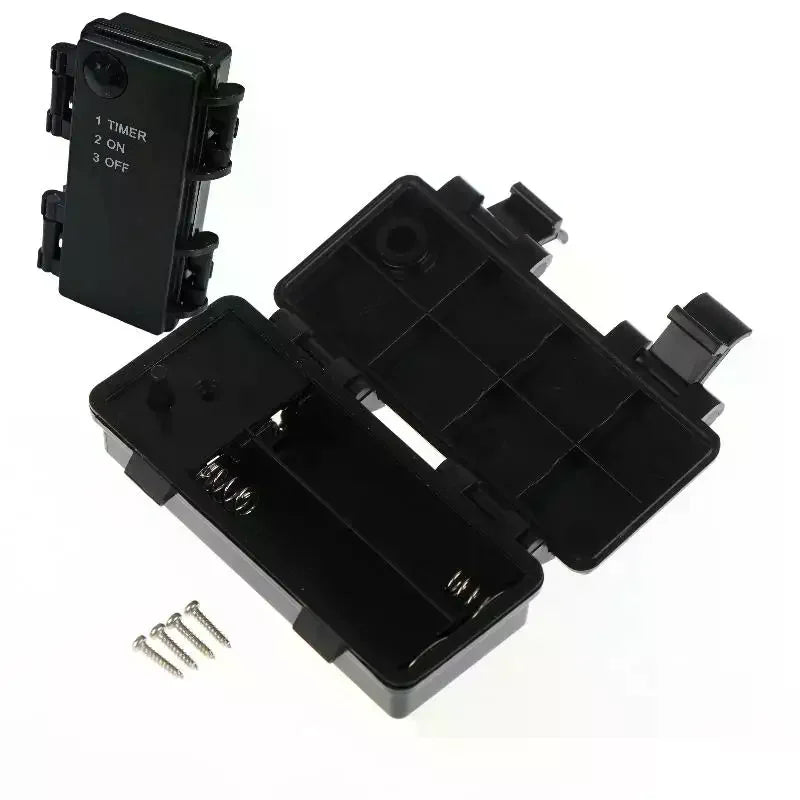 2 Sections AA Battery Holder 3V No 5 Waterproof Dustproof Cartridge Qme