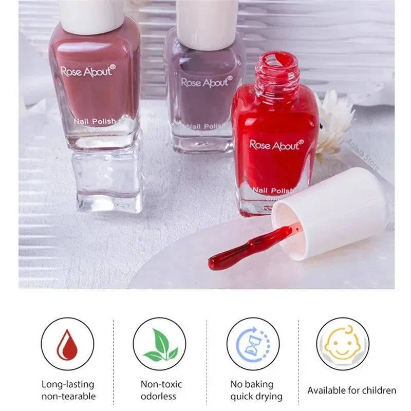 40 Colors Nail Gel No Bake Water-based Nail Polish Glitter Sequins Long-lasting Tearable Healthy Tearable Quick-drying Qme