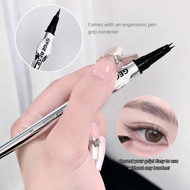 Two-prong Eyebrow Pen Women Gege Bear Long-lasting Natural Strokes Qme