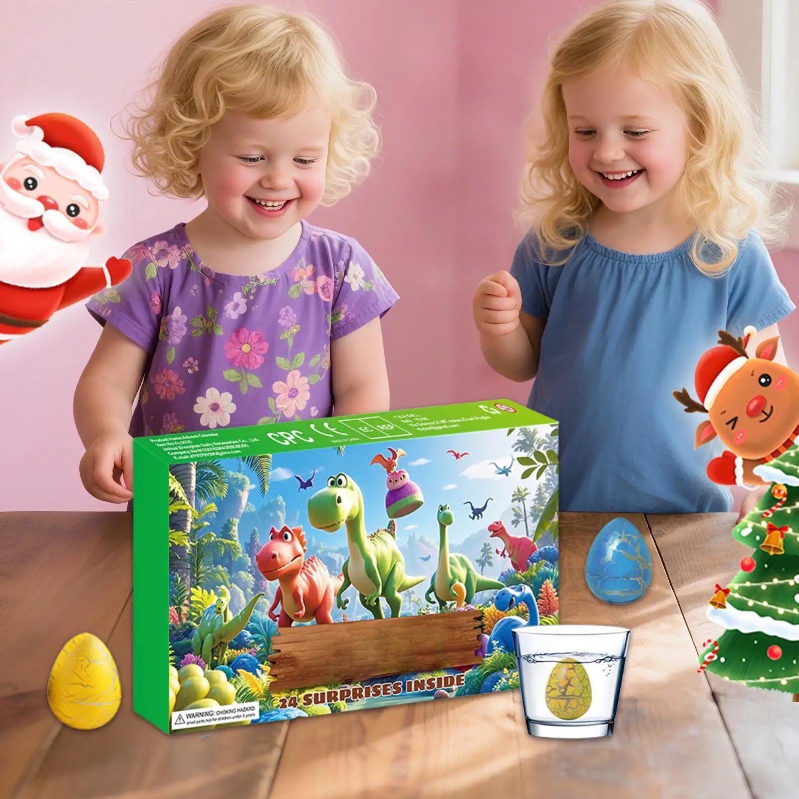 Dinosaur Countdown Calendar 24 Days Vacation Calendars Animal Toys Qme