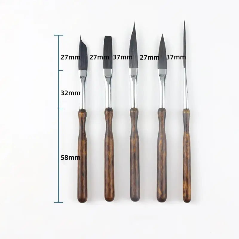 Watercolor Oil Painting Detail Brush Performance Portable Brushes Qme