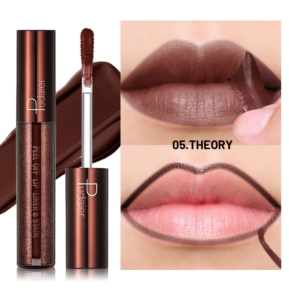 5 Colors Peelable Lip Glaze-long-lasting Waterproof Shine Highly Qme 05
