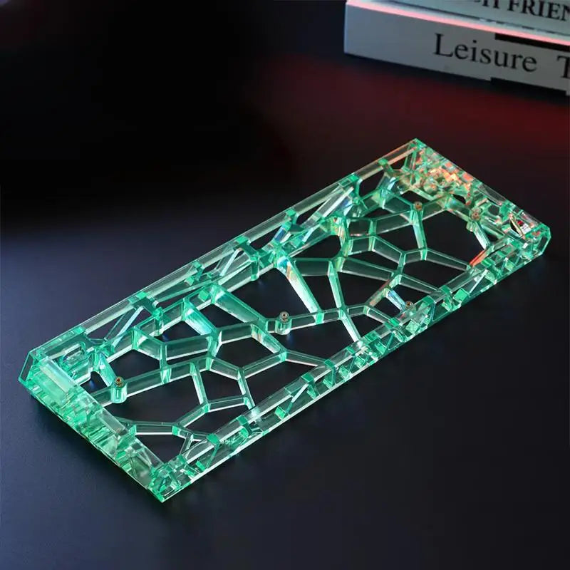 GH60 Clear Acrylic Hollow Shell Custom Keyboard Case DIY Mechanical Qme