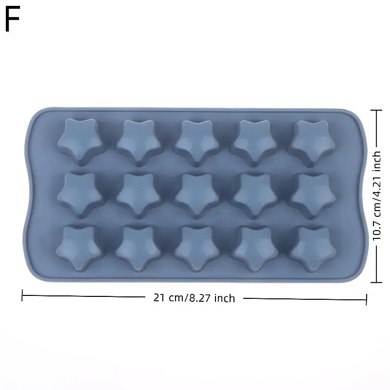 Silicon Chocolate Candy Molds Baking Cake Trays Pastry Accessories Qme F