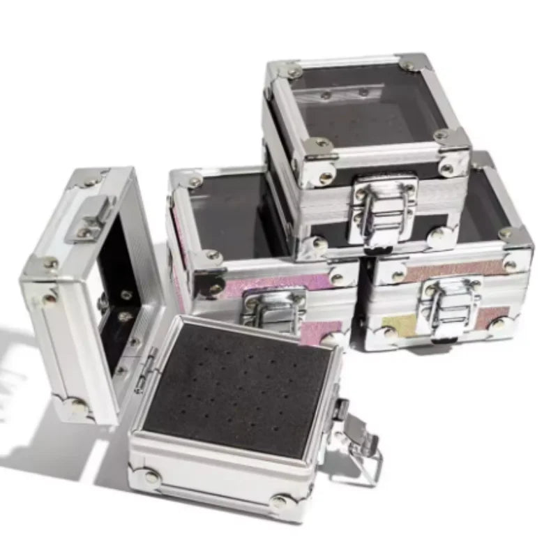 25/40/50 Holes Nail Drill Bits Stand Holder Case Empty Storage Box Milling Cutter Display Container Accessories Acrylic Cover Qme