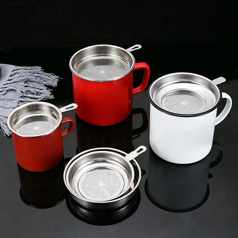 Stainless Steel Fine Mesh Food Strainer Durable Dense Holes Kitchen Qme