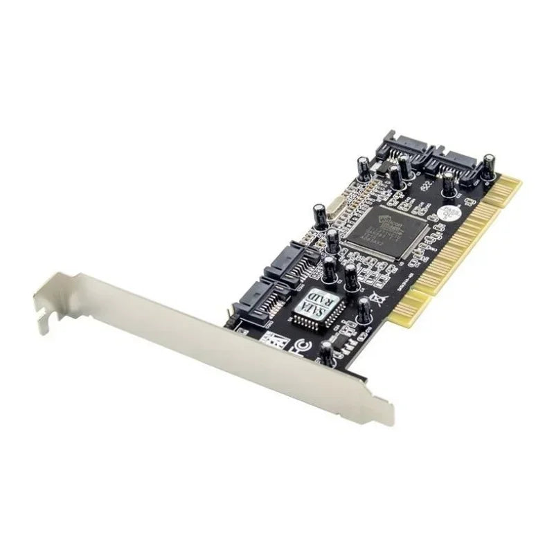 PCI To SATA Raid Card Chip, 4 Channels SATA Disk Host Controller Adapter Expansion Converter 1500mb Qme