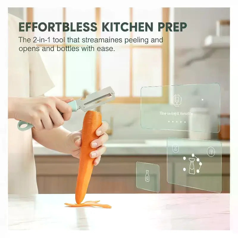 Multi-functional Vegetable Peeler Kitchen Ultra-sharp Stainless Steel Qme