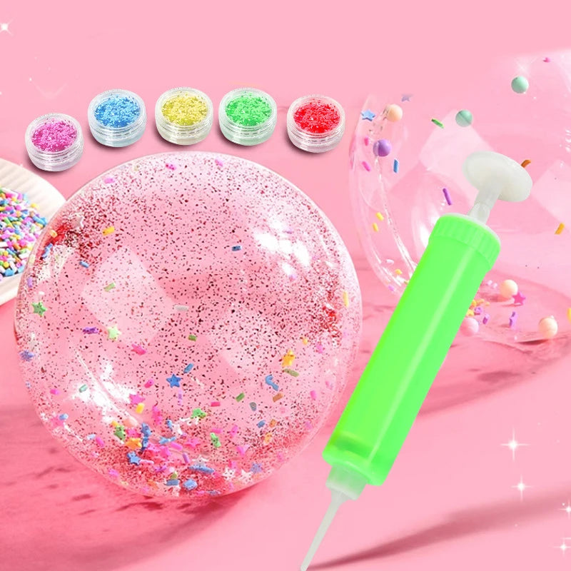 Kids Gifts PET Nano Glue DIY Blow Bubble Double Sided Tape Sticky Qme