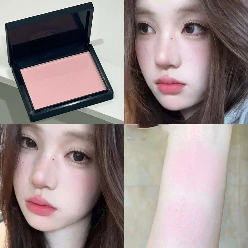 Sweet Orange Blusher Makeup Powder Blush Latte Nude Peach Cheek Color Face Contour Brighten Lasting Rich Color Rouge Cosmetics Qme 05