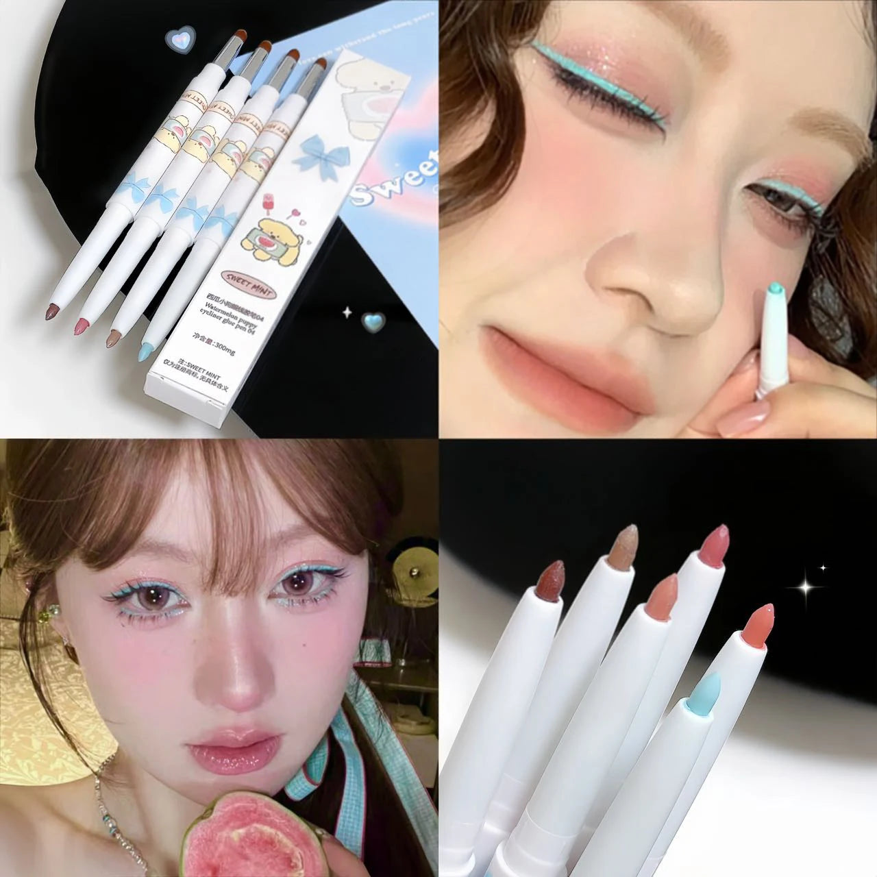 Silky Eye Liner Pencil Lying Silkworm Shadow Pen Natural Matte Green Pink Eyeliner Gel Easy To Color Waterproof Eye Make Up Tool Qme