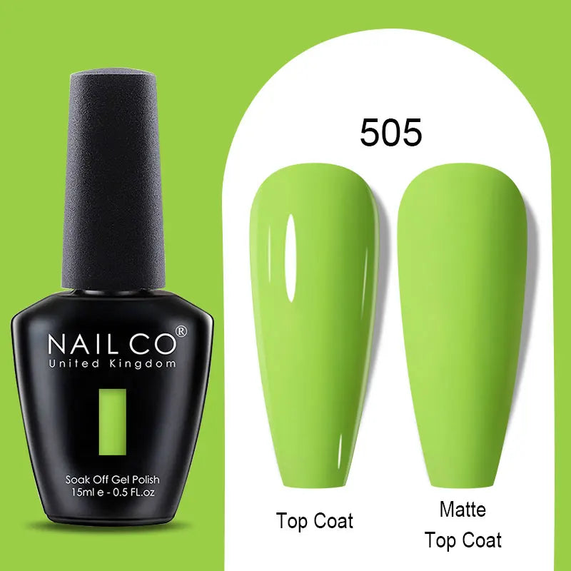 NAILCO Winter Red Gel Nail Polish Semi Permanent Soak Off Varnishes