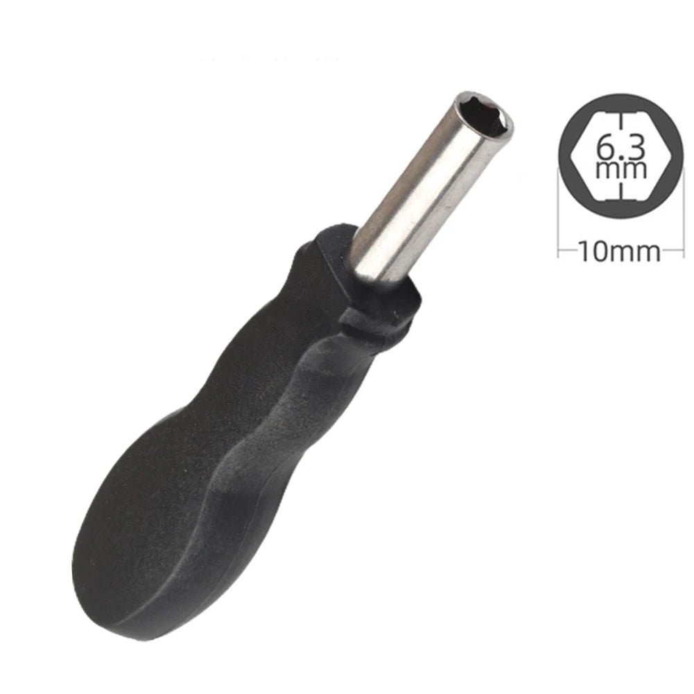2pcs 6.35mm Hex Plastic Screwdriver Handle Practical Small Home Repair Hand Tools Qme