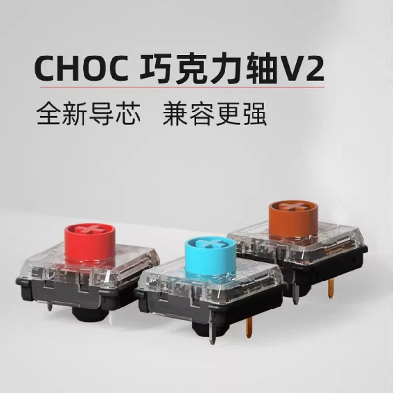 Kailh Chocolate V2 Low Profile Mechanical Keyboard Switch Red/Brown/Blue For Backlit Mechanical Keyboard Qme
