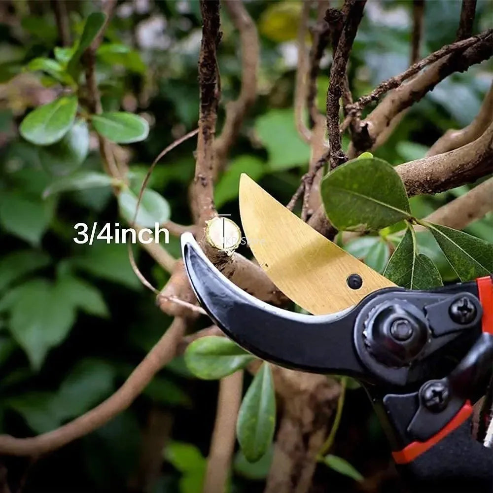 Ergonomic Non Slip Handle 8.5 Inch SK5 Blade Garden Pruners Scissors For Bonsai Fruit Trees Flowers Daily Branch Pruning Qme