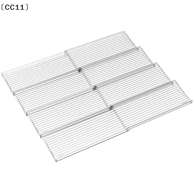 Clear Plastic Expandable Spice Rack Organizer Tilted Design Kitchen Qme