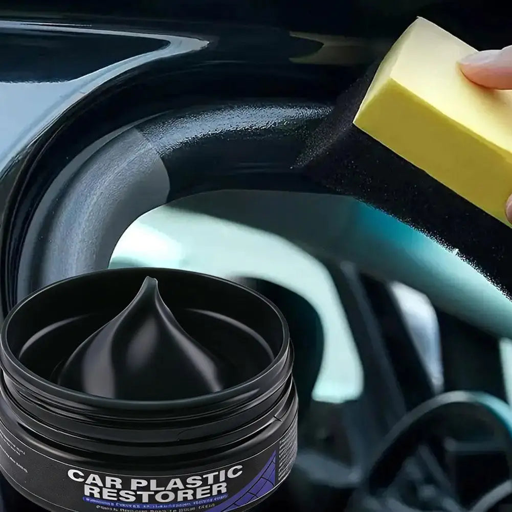 Car Plastic Restorer Cream Interior Exterior Scratch Remover Wax Auto Qme