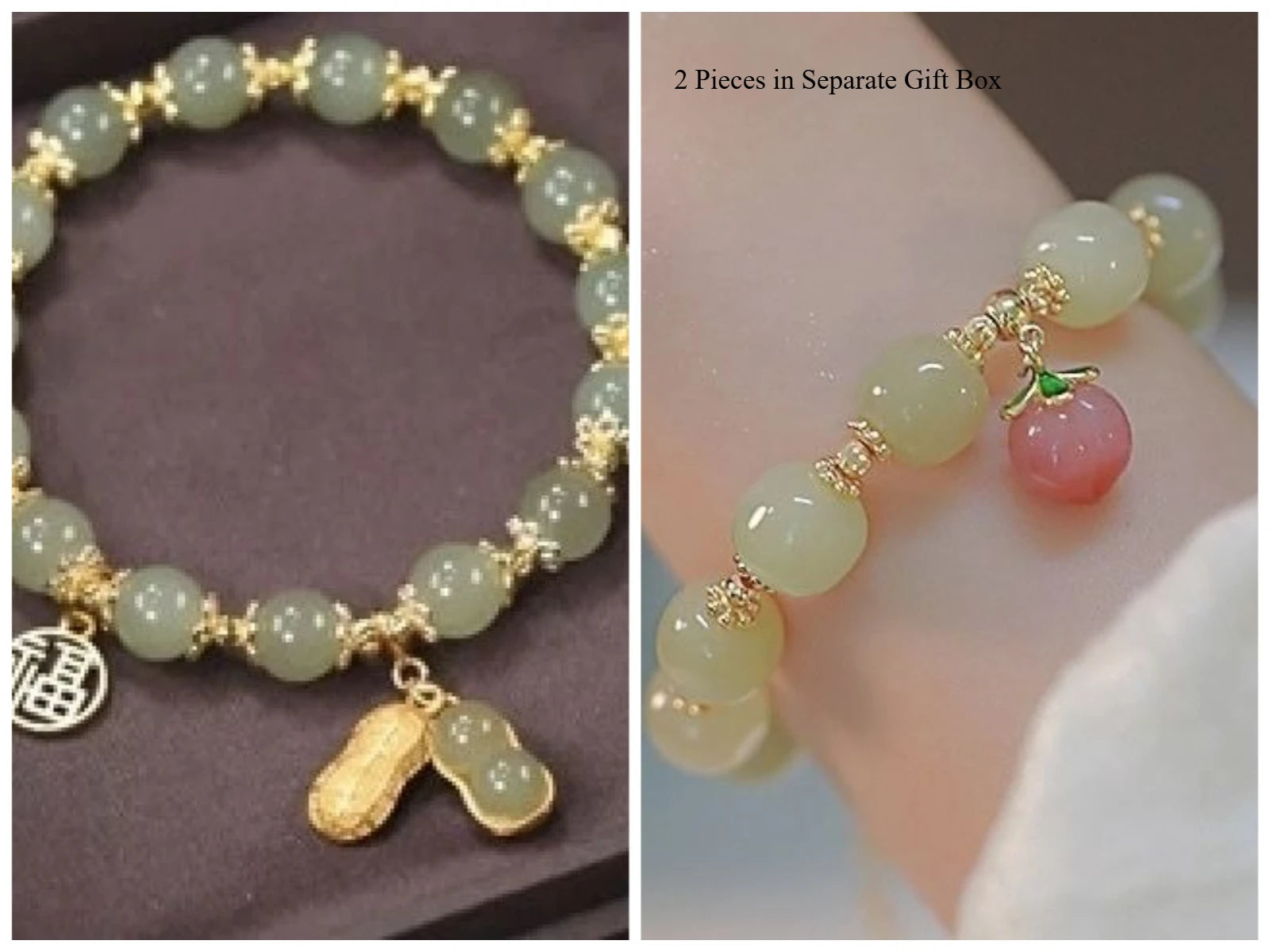 2-3 Pieces Lucky Bead Bracelet for Women, Interlocking Circles Charm, Light Luxury Gift, Stylish Hand Jewelry,Fashion Bracelet Qme Eleven and Twelve