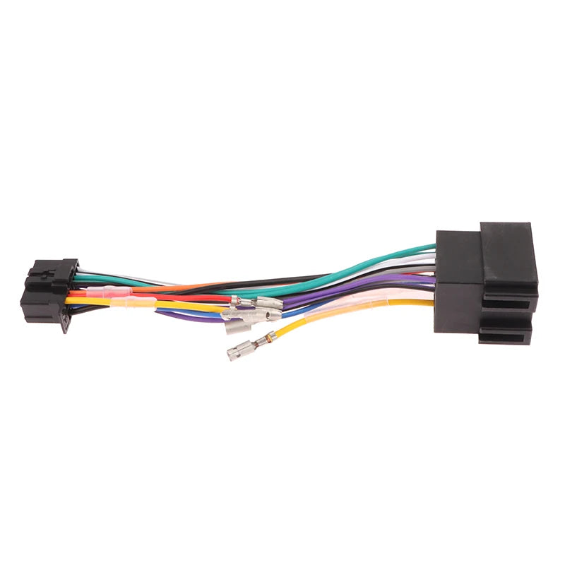 Car Stereo Radio ISO Standard Wiring Harness Connector Plug Cable Qme