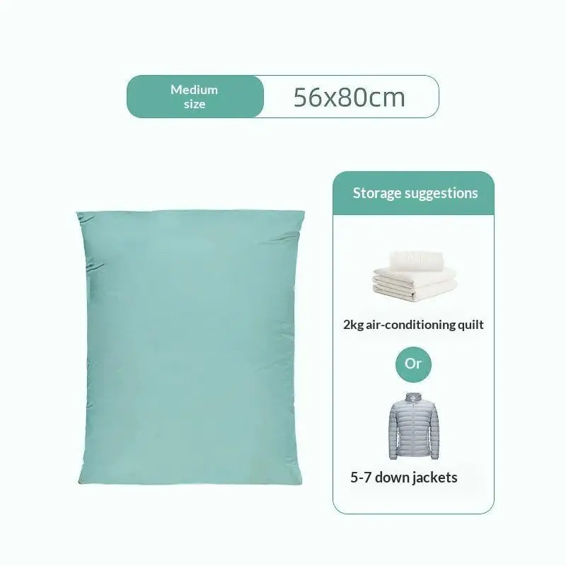 No Pump Design Vacuum Compression Storage Bags Extra Large For Clothes Blankets Bedding Bedroom Storage Qme A3