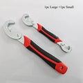 2Pcs Universal Adjustable Wrench Set Dual Head Multi-function Spanner 6-32mm Non-slip TPR Handle For Pipe Auto Household Repair Qme 1pc Large 1pc Small