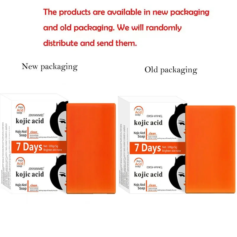 Handmade Whitening Soap Skin Care Deep Cleaning Moisturizing Cleansing Essential Temperate Soap Brighten Skin Kojic Acid Soap Qme 3PCS