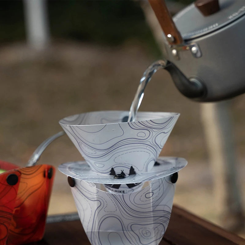 Outdoor Lightweight Folding Tableware Portable Bowl Plates Coffee Qme