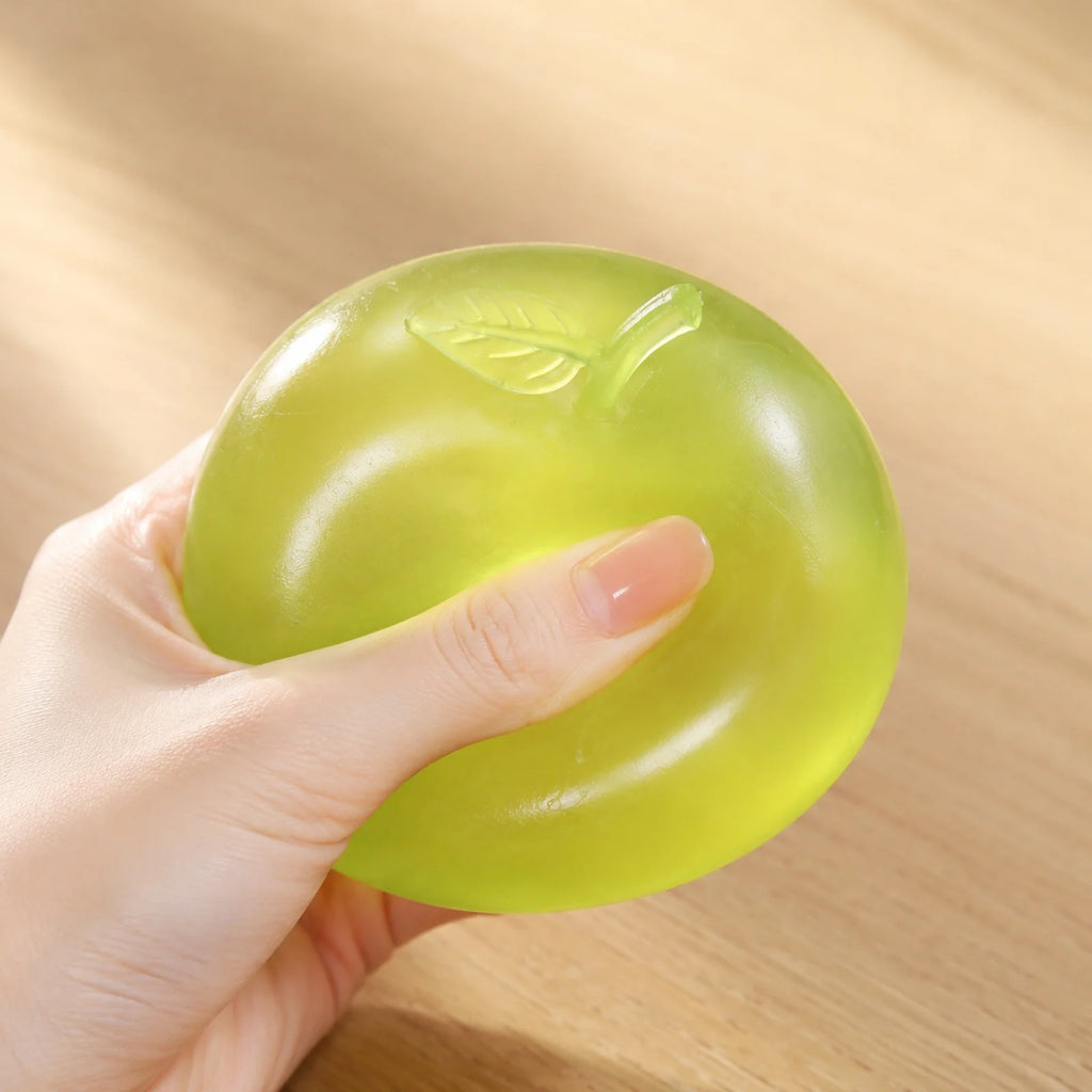 Fun Simulated Apple Slow-rising Gadget Toy Holiday Party Creative Decoration Props Stress-relieving Toy Novety Gift Qme