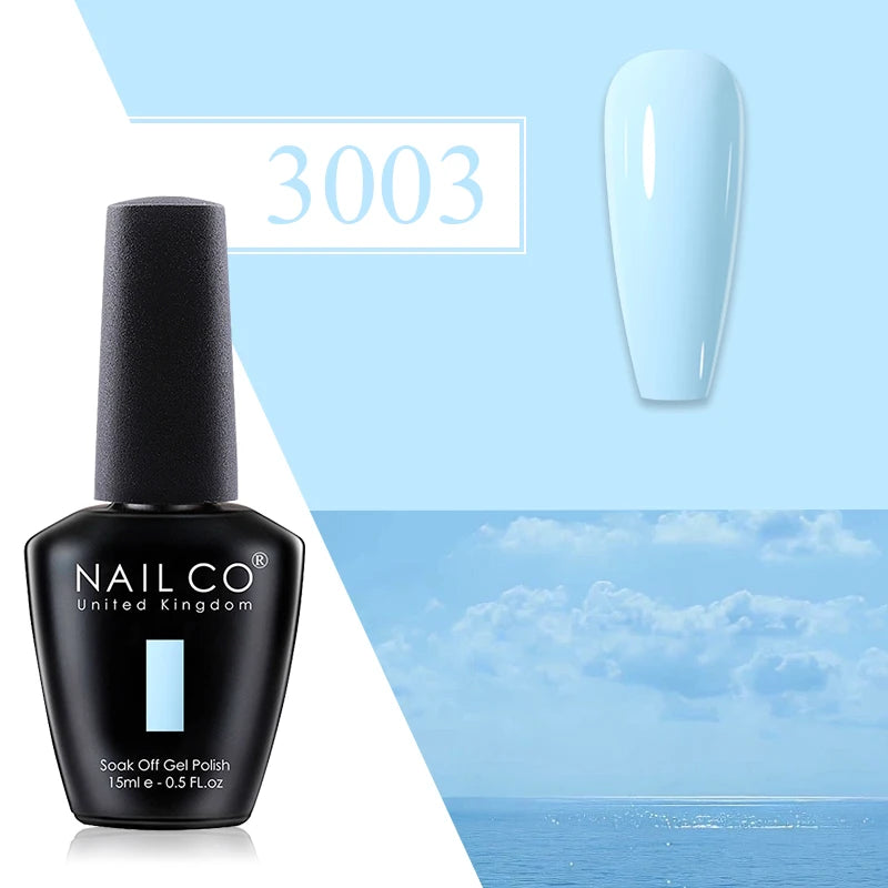 NAILCO Red Gel Nail Polish Wine Purple Semi Permanent Soak Off UV