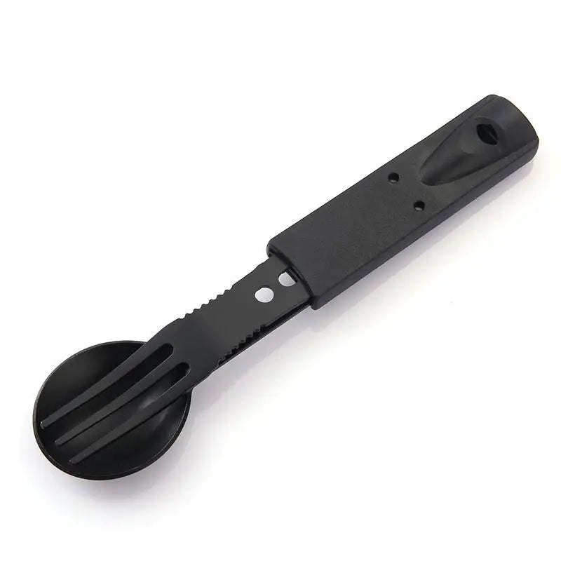Multi Functional Camping Knives Tableware Outdoor Stainless Steel Qme With fork