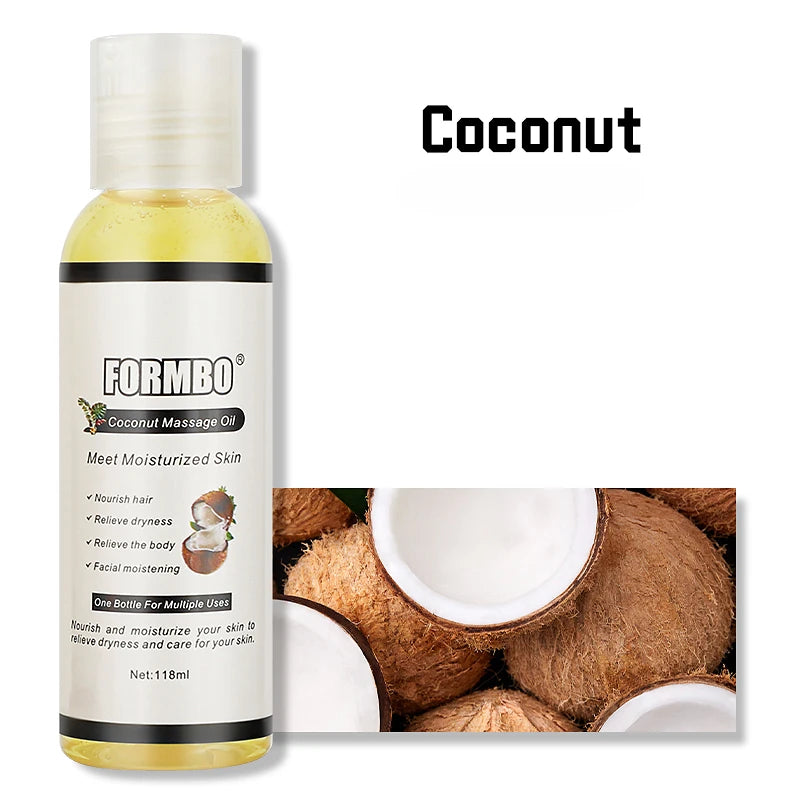 Body Massage Oil Moisturizing Water Locking One Bottle Multi-purpose Qme Coconut