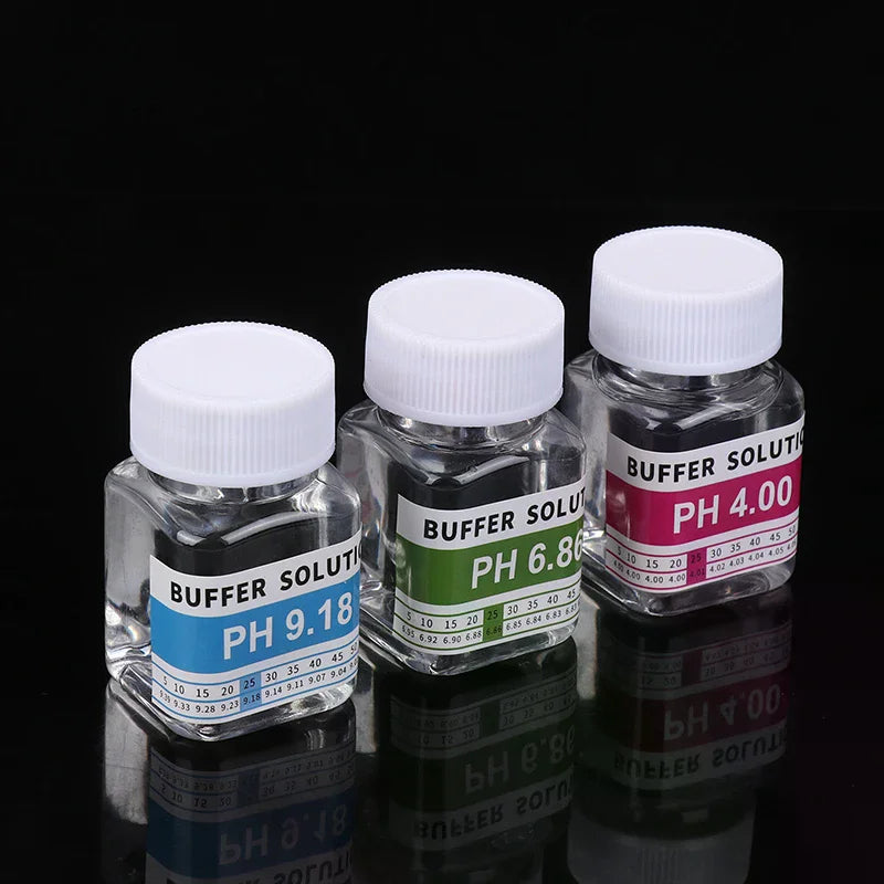 Reusable 50 Ml Bottles Of PH 4.00 6.86 9.18 Calibration Solution PH Solution Buffer PH Meter Buffer Solution Meter Calibration Qme