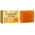 Ginger soap for cleansing, anti-acne, whitening and brightening the face, removing acne and fading dark spots, turmeric soap Qme LEMON