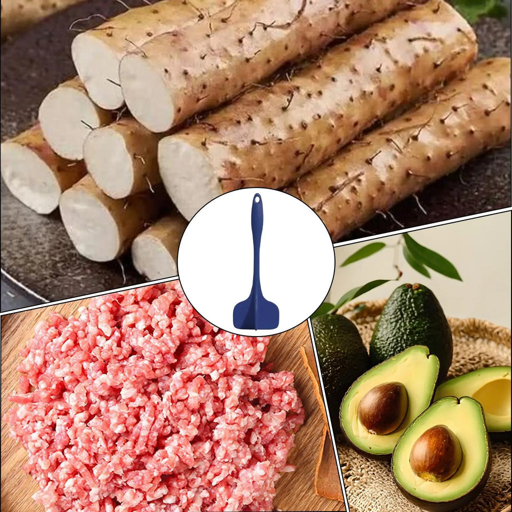 Meat Masher Kitchen Food Prep Gadget Ground Beef Chopper Potato Qme