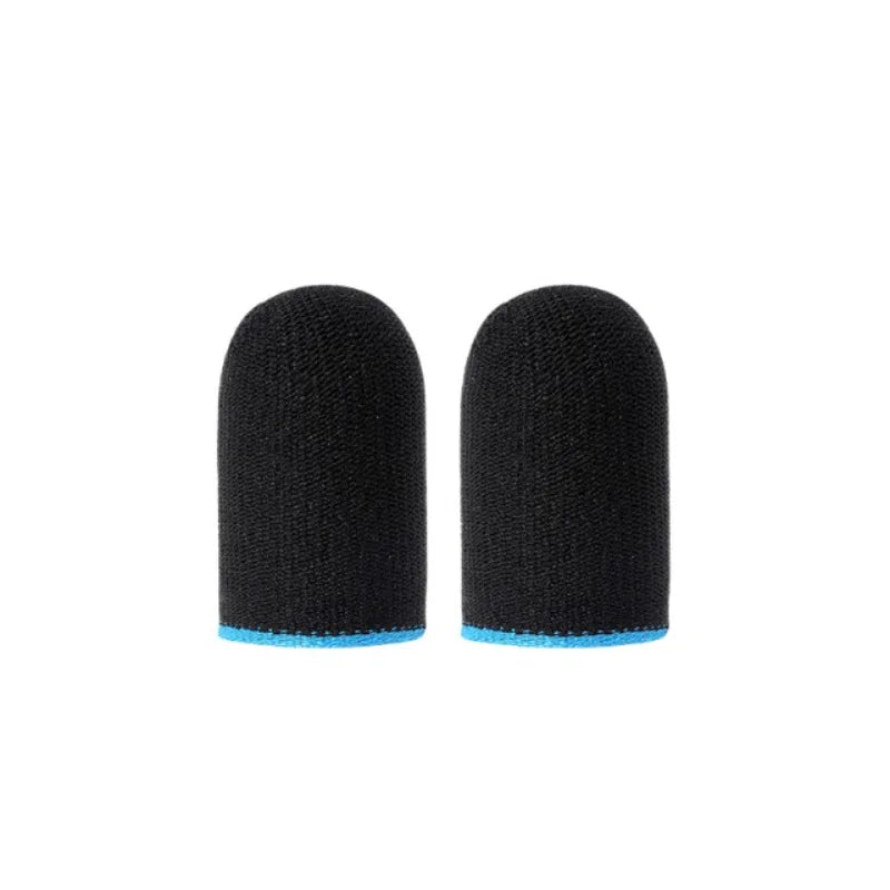 100pairs Game Finger Sleeves Anti-Sweat Non-Slip for PUBG Mobile Gaming Touch Screen Competitivethumb Sleeves Qme Blue