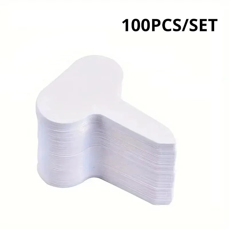 100PCS Garden Labels Plant Waterproof Classification Sorting Sign Tag Ticket Plastic Writing Plate Board Plug In Card Qme White 5x7cm 50pcs