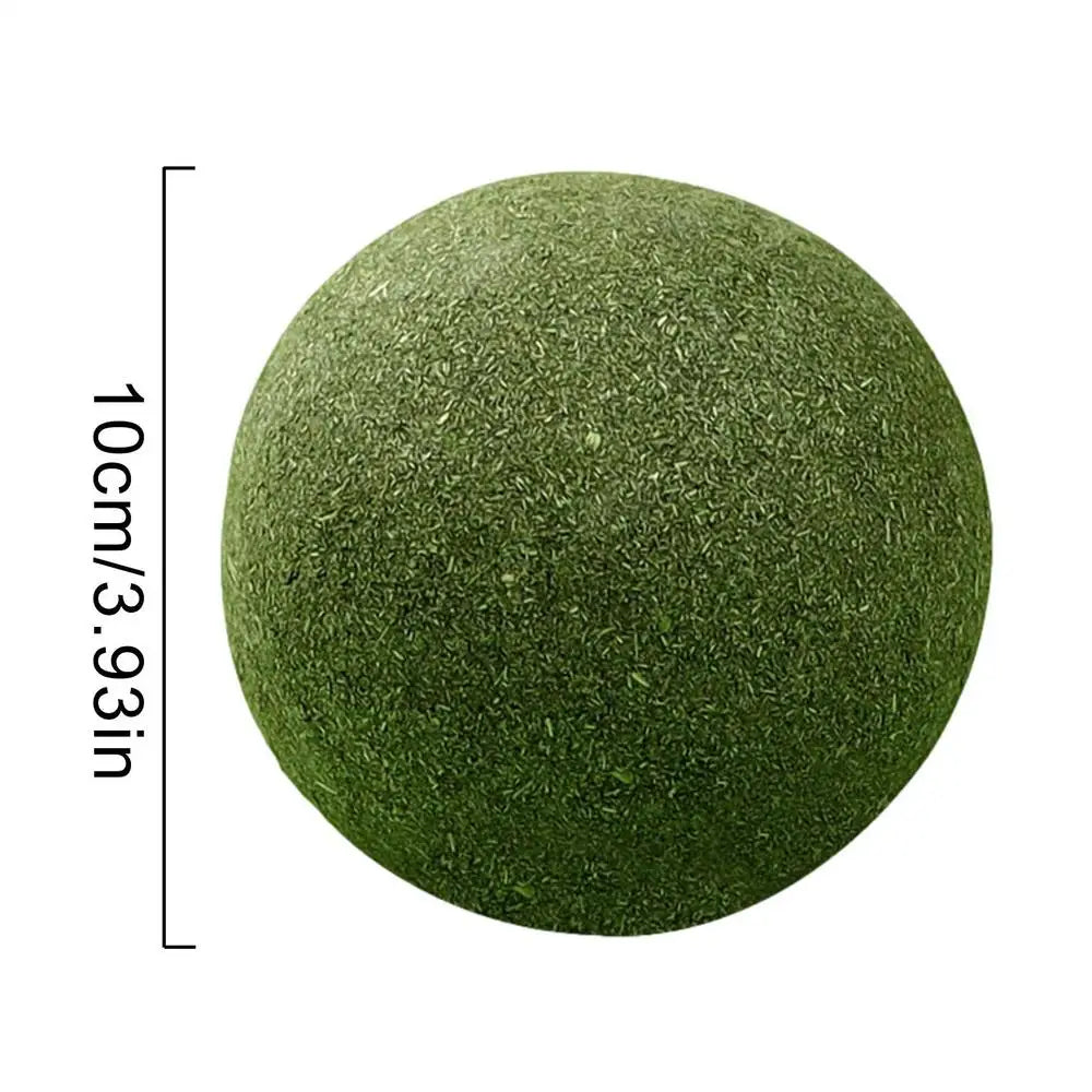 1pcLarge Catnip Balls 10cm Cat Mint Ball Catnip Toys Healthy Lickable Natural Catnip Ball Super Large Self-Relieving Cat Treats Qme Green