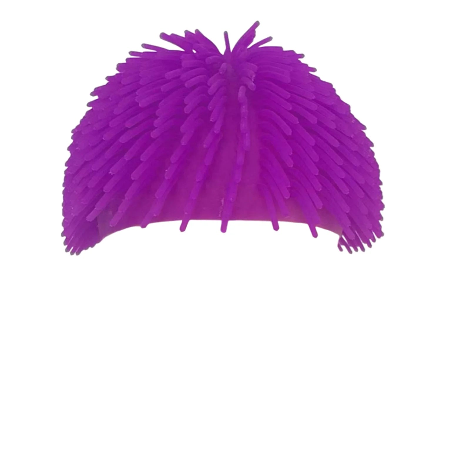Colorful TPR Soft Rubber Long Hair Headband Famous Party Performance Hair Accessories Parent-child Interactive Game Props Qme Purple