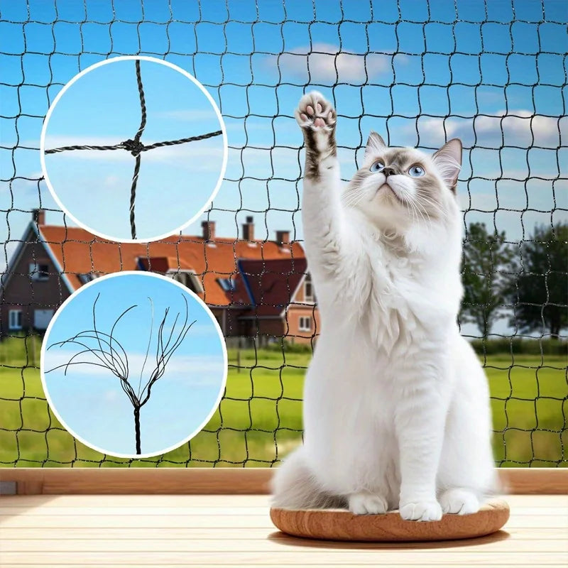 Cat Balcony Anti-Fall Net, Nylon Material, Suitable for Balconies, Windows, Stairs, Patios, And Are Essential for Pet Households Qme