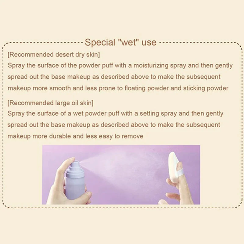 Large Waterdrop Makeup Puff Soft Cotton Candy Sponge Foundation Qme