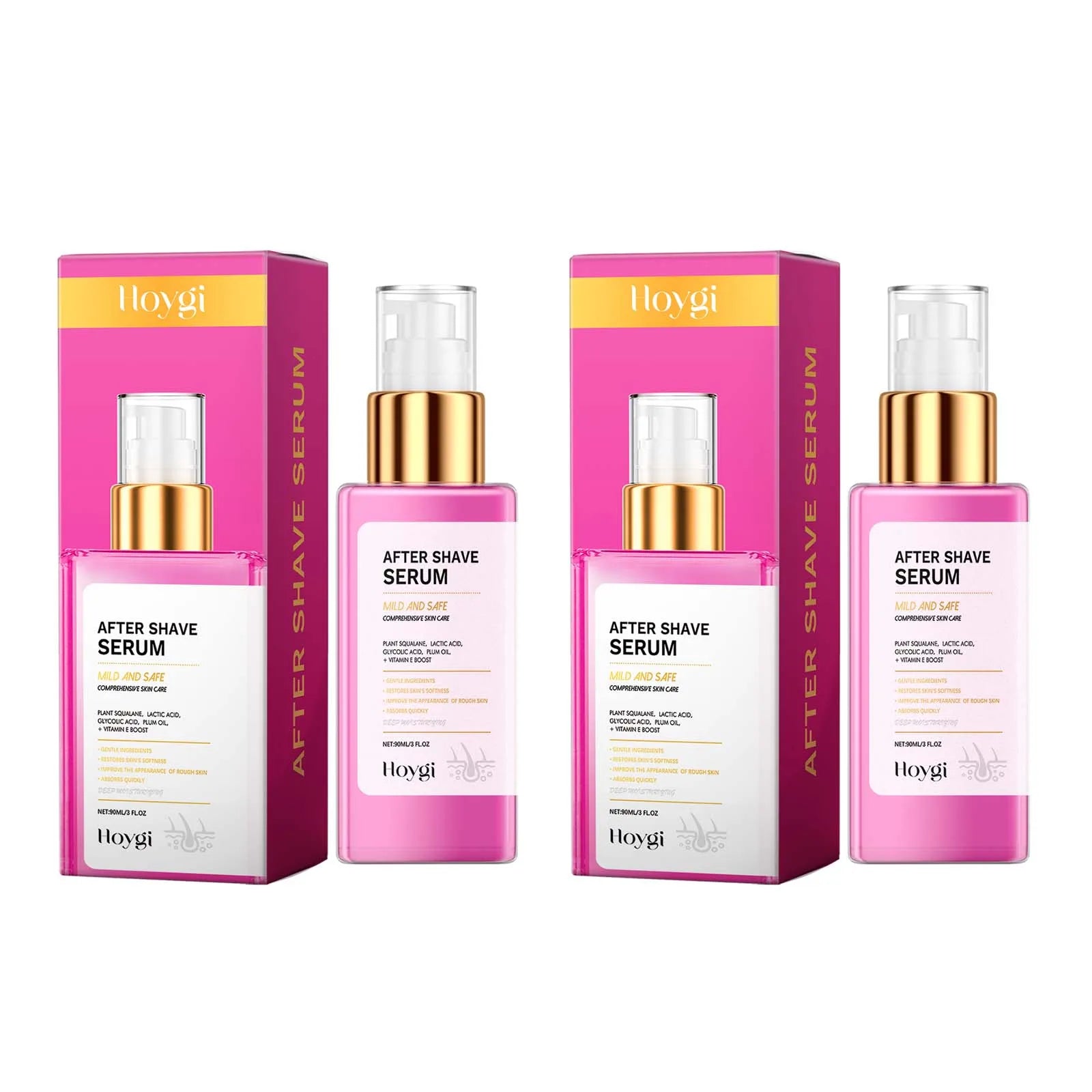 After Shave Serum Soothing Post-Shave Essence for Men & Women Smoothing Firming Skin Deep Hydrating Nourishing Gentle Body Care Qme 2Pcs 90ml