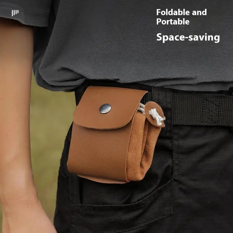 Foldable Foraging Bag Canvas Bushcraft Pouch Storage Bags Easy Qme