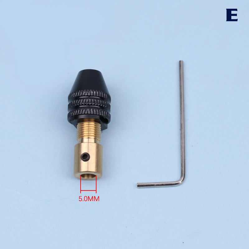 Universal Small Electronic Drill Bit Collet Mini Chuck Tool Set Fixture Clamp Micro Electric Drill Chuck 0.3-3.4mm Qme E