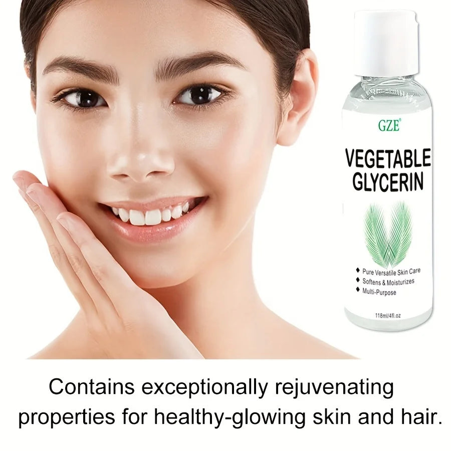 GZE Vegetable Glycerin, 100% Pure, Versatile Skin Care, Softening and Moisturizing, Multi-PURPOSE AND VERSATILE SKIN CARE Qme