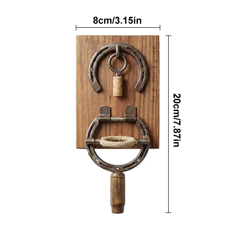 Vintage Industrial Decor Wine Bottle Opener Unique Kitchen Rustic Qme Default Title