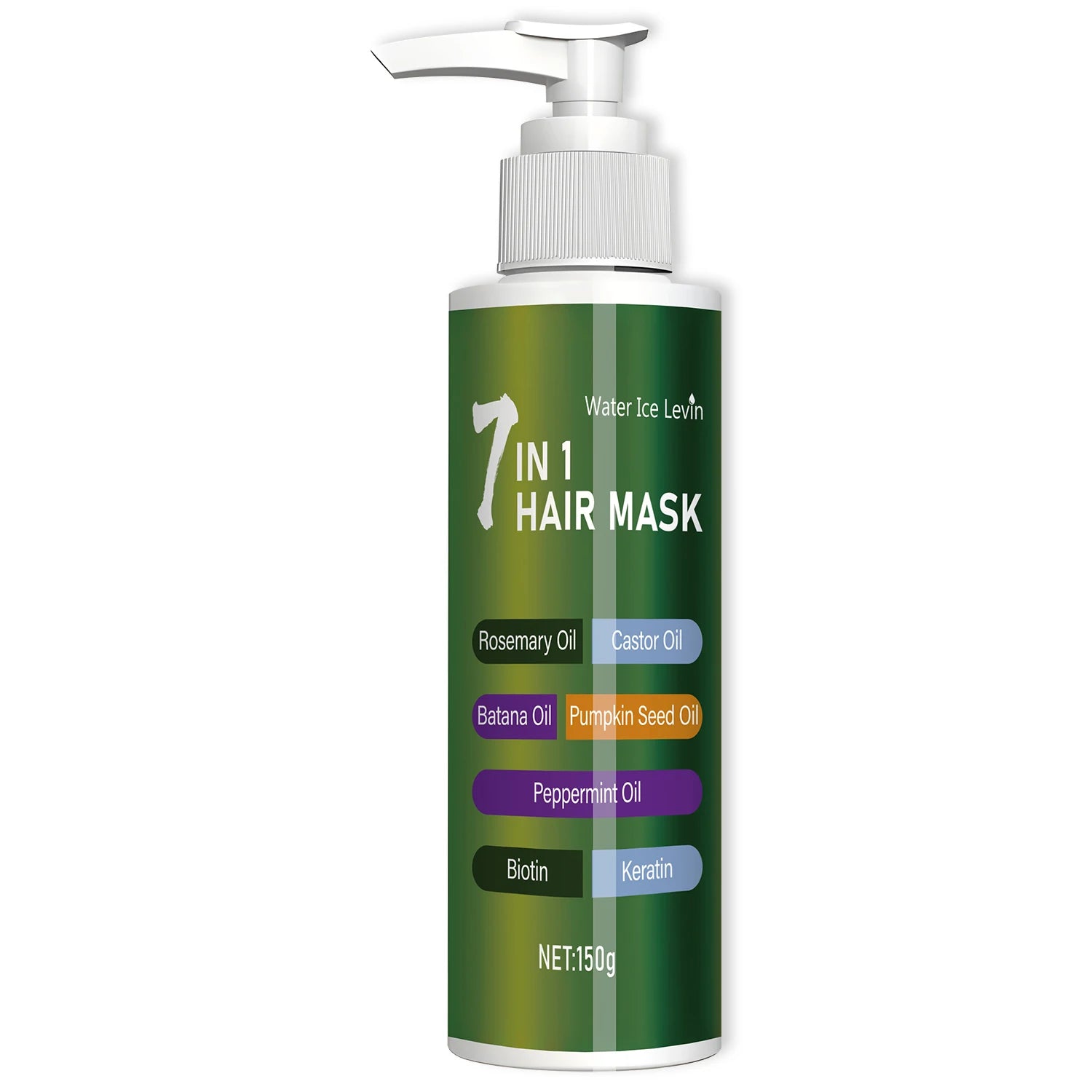 7-in-1 Deep Care Hair Mask to Prevent Breakage and Soften Dry Hair, Rich in Rosemary Oil, Castor Oil, and Biotin Keratin Qme One Bottle