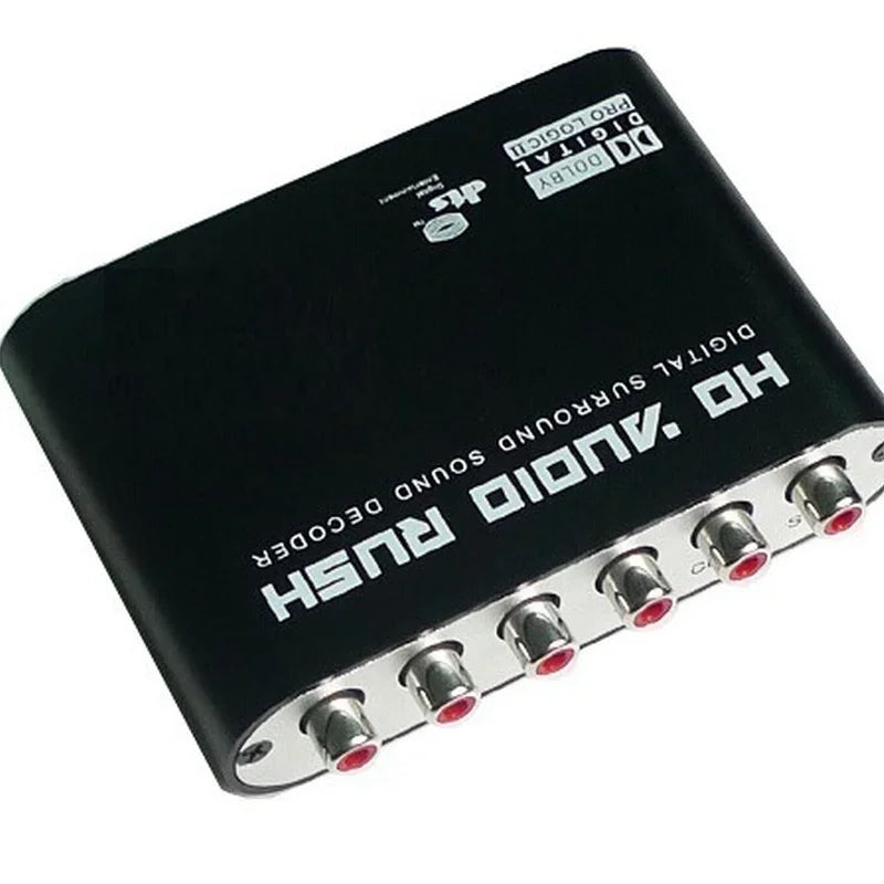 DTS AC3 Decoder Digital Fiber Coaxial To Analog Audio Converter 5.1 Channel AC3 Digital Conversion 24 Bit Audio DSP Qme