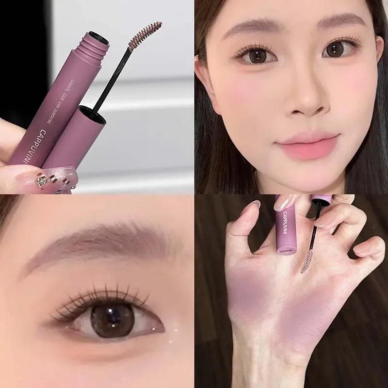 3D Eyebrow Dye Cream Long Lasting Pink Brown Color Eyebrow Mascara Tint Sweatproof Wild Brow Enhancer Cream Cosmetics Beginner Qme 05 purple